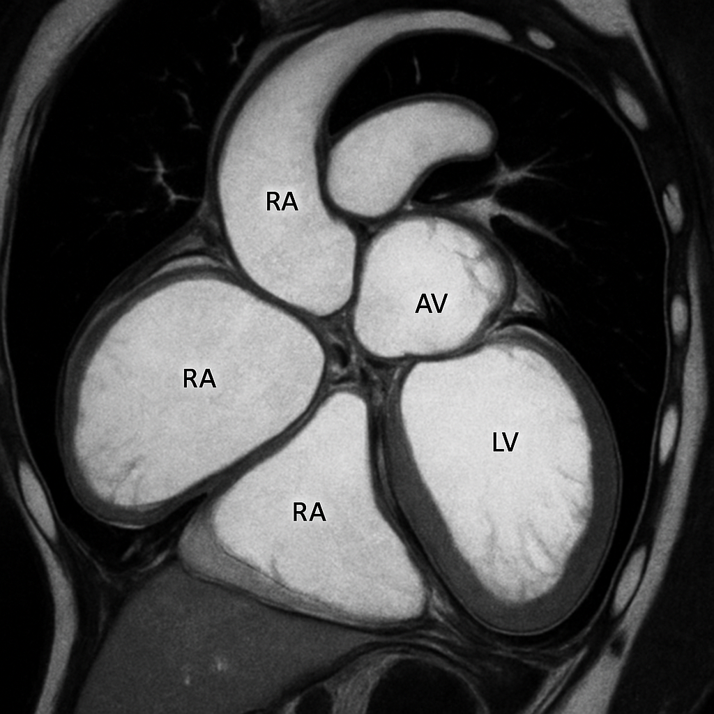 MRI — Four-Chamber View