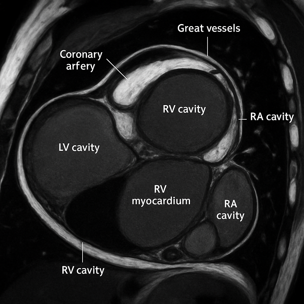 MRI — Dark Blood T1 (Short Axis)