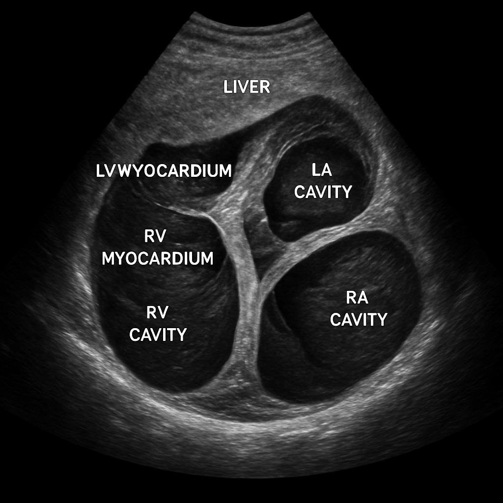 Echo — Subcostal Four-Chamber